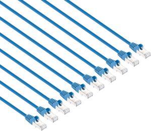 Intellinet Cat8.1 U/FTP Slim Network Patch Cable, 3 ft., Blue, 10-Pack, 40G, 2 GHz, 100% Copper, 30 AWG, RJ45, Stranded, Snag-free, Gold-plated Contacts Intellinet Cat8.1 U/FTP Slim Network Patch Cable, 3 ft., Blue, 10-Pack, 40G, 2 GHz, 100% Copper, 30 AWG, RJ45, Stranded, Snag-free, Gold-plated Contacts