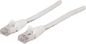 Intellinet Network Cable, Cat5e, UTP, RJ45 Male / RJ45 Male, 10.5 m (35 ft.), White