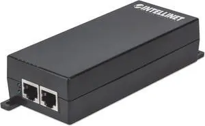 Intellinet Gigabit High-Power PoE+ Injector, 1 x 30 W Port, IEEE 802.3at/af Compliant, Plastic Housing