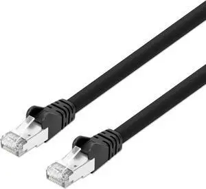 Intellinet Cat8.1 S/FTP Network Patch Cable, 3 ft., Black, 40G, 2 GHz, 100% Copper, 24 AWG, RJ45, Stranded, Snag-free, Gold-plated Contacts Intellinet Cat8.1 S/FTP Network Patch Cable, 3 ft., Black, 40G, 2 GHz, 100% Copper, 24 AWG, RJ45, Stranded, Snag-free, Gold-plated Contacts