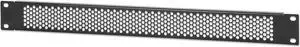 Intellinet 19" Vented Blank Panel, 1U, Rackmount Spacer Panel with Perforated Venting, Black RAL 9005
