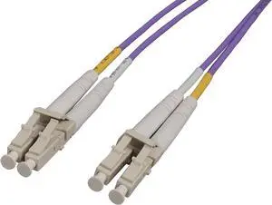 Intellinet 20 m LC to LC UPC Fiber Optic Patch Cable, 2.0 mm, Duplex, OFNR, OM4 Multimode, Violet, 50/125 µm, Bend Insensitive Multimode Fiber (BIMMF), 49 ft Intellinet 20 m LC to LC UPC Fiber Optic Patch Cable, 2.0 mm, Duplex, OFNR, OM4 Multimode, Violet, 50/125 µm, Bend Insensitive Multimode Fiber (BIMMF), 49 ft
