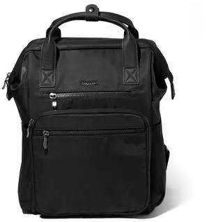 Baggallini Chelsea Laptop Backpack, Black Twill
