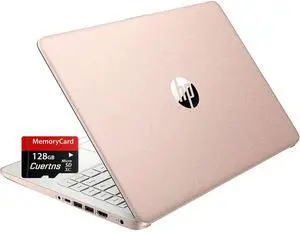 HP Stream 14" HD Thin and Light Laptop, Intel Celeron N4120, 16GB RAM, 64GB eMMC Storage, Long Battery Life, HD Webcam, HDMI, Rose Gold, Office 365 1-Year, Windows 11 S, 128GB Cuertns MicroSD HP Stream 14" HD Thin and Light Laptop, Intel Celeron N4120, 16GB RAM, 64GB eMMC Storage, Long Battery Life, HD Webcam, HDMI, Rose Gold, Office 365 1-Year, Windows 11 S, 128GB Cuertns MicroSD