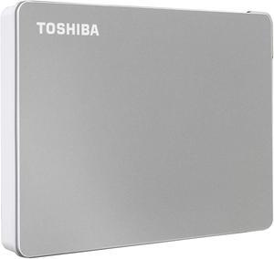 Toshiba Canvio Flex 1TB Portable External Hard Drive USB-C USB 3.0, Silver for PC, Mac, & Tablet - HDTX110XSCAA