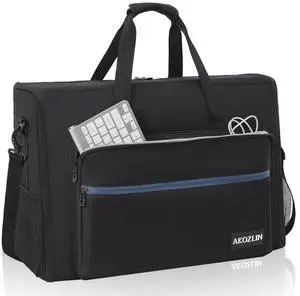 AKOZLIN LCD Screens/TVs(up to 2) Transport Tote Bag for 24" Displays Padded Monitor Carrying Case (NOT FOR IMAC) Travel Bag With Shoulder Strap,Large Accessories Pocket