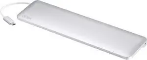 ATEN UH3234 Docking Station USB-C Input to HDMI or DisplayPort, White, 4K Single or 1080P 2 Monitors, 10 Devices