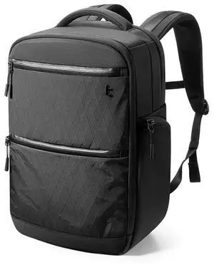 tomtoc Laptop Backpack X-Pac Techpack Designed for Business Professional Commuter, City Compact Backpack for 16-inch MacBook Pro, Black