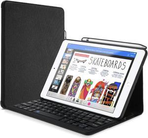 ProCase Keyboard Case for iPad Air 10.5" (3rd Gen) 2019 / iPad Pro 10.5 2017 with Built-in Apple Pencil Holder, Slim Lightweight Folio Stand Protective Smart Cover with Wireless Keyboard -Black