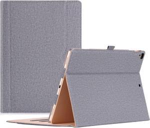 ProCase for iPad Pro 12.9 2017/2015 Case (1st & 2nd Generation), Stand Folio Case Cover for iPad Pro 12.9 Inch (Old Model 2017/2015), with Multiple Viewing Angles, Pencil Holder -Gray