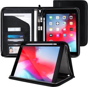 ROOCASE Wilshire Case - iPad Air (3rd Gen) 10.5 2019 / iPad Pro 10.5 2017 Executive Portfolio Case - Magnetic iPad Case, Organizer, Apple Pencil Holder for iPad Air 10.5 3rd Gen 2019, Black