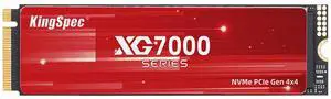 KingSpec XG7000 4TB NVMe SSD PCIe 4.0-7400MB/s Read Speed, 3D TLC NAND M.2 2280 Internal SSD, Compatible with Gaming PC, Laptop, PS5 Console