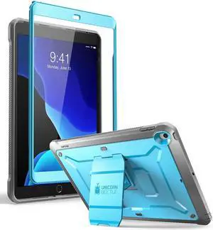 SUPCASE for iPad 9th Generation Case with Screen Protector (Unicorn Beetle Pro), [Built-in Stand] Heavy Duty Rugged Protective Case for iPad 10.2 9th / 8th / 7th Generation (2021/2020/2019), Blue