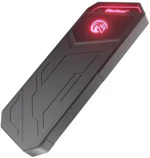 KingSpec Z5 1TB External SSD - 2100MB/s, Portable Solid State Hard Drives with RGB Light, Zinc Alloy Case, USB 3.2 Gen2x2 Interface, Compatible with Mobile Phone/PS4/Laptop/TV/PC (1TB)