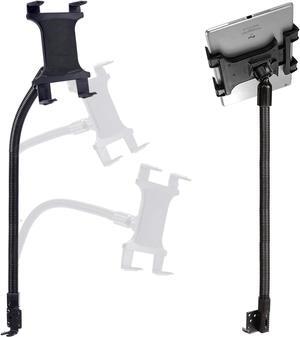 Heavy Duty Flexible 22" Aluminum gooseneck ELD compliant car truck fleet floor seat bolt tablet mount for Apple iPad Air Pro Mini Microsoft Surface Pro/Book Lenovo Verizon 7 8 10 12 tablets