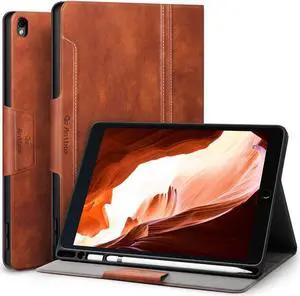 Antbox Case for iPad Pro 10.5 / iPad Air 3 with Built-in Pencil Holder Auto Sleep/Wake Function PU Leather Smart Cover for iPad Air 3 10.5 Inch 2019/iPad Pro 10.5 2017 (Brown)