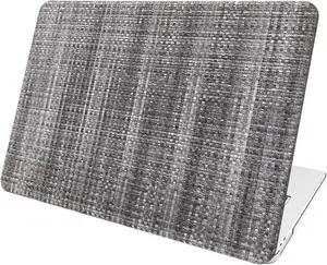 BaayCerrie Black White Woven Design for MacBook Pro 13 inch Case A2338 A2289 A2251 A2159 A1989 A1708 A1706 (2024-2016)