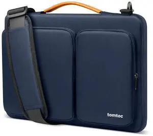 tomtoc 360 Protective Laptop Shoulder Bag for 16-inch MacBook Pro M4/M3/M2/M1 Pro/Max A3403 A3186 A2991 A2485 2024-2019, Water-resistant Sleeve for Dell XPS 15 Surface Book 3 The New Razer Blade 16
