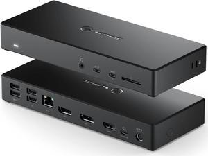 ALOGIC MA3-Triple Display Docking Station, USB-C Dock with 100W PD (Laptop Charging), 2xDisplayPort, HDMI, 2xUSB-C 3.1 Gen 2,2xUSB-A 3.1 Gen1,2xUSB-A 2.0,Audio Jack,Ethernet,SD Card Reader.