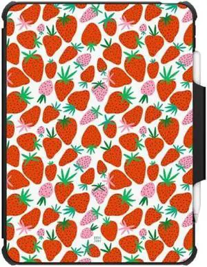 CASETiFY Impact Folio Case for iPad Pro 11" (3rd/4th Gen) - Strawberries by BODIL Jane - Clear Black