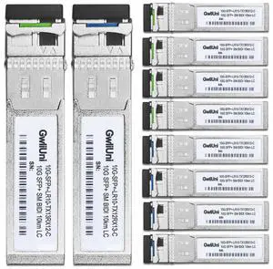 5 Pairs 10G BIDI SFP+ Single Mode Fiber Module Network Transceiver, LR SM 1270nm 1330nm 10km, Simplex LC Interface for Switch, Router, Firewall, Network Card, Server etc