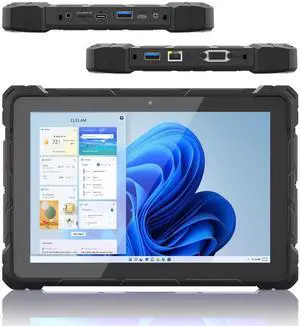HIGOLEPC Rugged Tablet PC Outdoor Industrial Waterproof IP67 Tablet 10.1inch, J4105 Win 11 8GB RAM 128GB ROM, 1920x1200 FHD, Sunlight Readable, 8000mAh Battery, HDMI, Type-C3.1, RS232, GPS