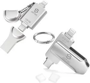 JSL JDTDC MFi Certified Photo Storage Stick for iPhone iPad Memory External Storage for iPhone Thumb Drive iPhone Lightning USB Flash Drive iPhone Backup Stick
