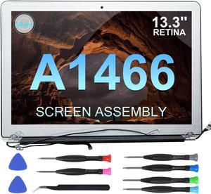 Replacement Screen 13.3" for MacBook Air A1466 13-inch 2013 2014 2015 2016 2017 EMC 2632 EMC 2925 EMC 3178 Full LCD Screen Display Assembly(Silver)