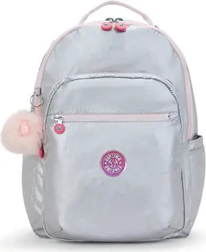 Kipling Women's Seoul 15" Laptop Backpack, Durable, Roomy with Padded Shoulder Straps, Built-In Protective Sleeve