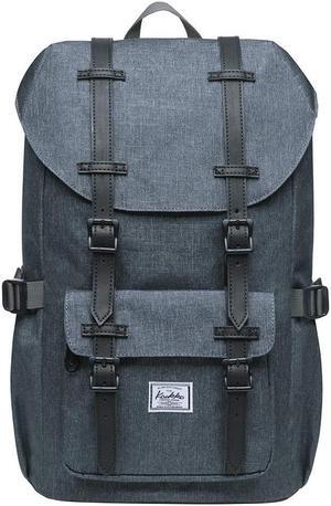 KAUKKO Laptop Outdoor Backpack Traveling Rucksack Fits 15.6 Inch Laptop(5-6-Darkgrey)