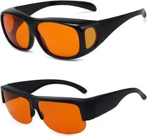 Eyekepper 2 Pack Fit Over Blue Light Blocking Glasses Wear Over Computer Eyeglasses