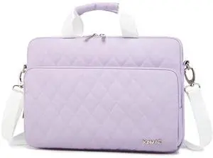 Kinmac 360 Degree Laptop Bag Full Cushioned Laptop Shoulder Bag For MacBook Air Pro 13 inch MacBook 14 inch and 13 inch-14 inch Laptop (Purple)