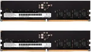TEAMGROUP Elite DDR5 64GB Kit (2x32GB) 5600Mhz IC PC5-44800 CL46 Non-ECC Unbuffered UDIMM 288 Pin PC Computer Desktop Memory Module Ram Supports Intel & AMD TED564G5600C46DC01