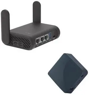 GL.iNet GL-A1300 (Slate Plus) Wireless VPN Encrypted Travel Router & GL-AR300M16 Portable Mini Travel Wireless Pocket Router