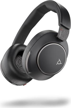Poly Voyager Surround 80 UC Bluetooth Headset (Plantronics) - Noise-Canceling Mics for Clear Calls - Adaptive ANC - Works w/iPhone, Android, PC/Mac, Zoom, Microsoft Teams (Certified) - Exclusive