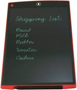 12 inch Screen Red Writing Tablets (Writing Pad, Electronic Chalk Board, Magic Slate, Ewriter, E Notepad) and Sizes