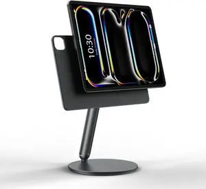 LULULOOK Magnetic iPad Stand Only for iPad Pro 11 inch M4 (2024), 360degAdjustable Rotating Foldable iPad Holder Aluminium Alloy Desk Stand for iPad Pro 11'' M4