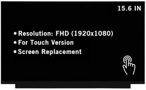 HOYRTDE 15.6" New Screen Replacement for NV156FHM-T01 V8.0 FHD 1920x1080 40Pin OnCell Touch Screen LED LCD Display Panel