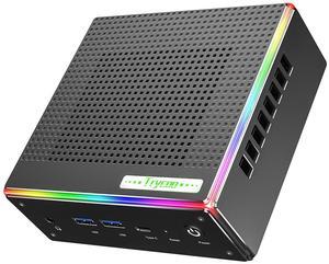 Trycoo HA-4 Mini PC, AMD Ryzen 7 7840HS(5.1GHz) 8C/16T Mini Computer,32GB DDR5 RAM 1TB NVMe SSD,WiFi 6/BT 5.2/HD/DP/Full Function Type-C/RJ45/TDP up to 65W,Support 64GB RAM and 4TB SSD Extensions