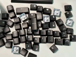 for use with SteelSeries Apex Pro Apex Pro TKL Apex 7 Mechanical Keyboard Complete Set Original keycaps Hand Rests and Accessories (Full 104 Keys)