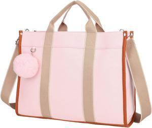 Laptop Bag for Women 15.6 Inch Lightweight Canvas Tote Bags Teacher Work Bag for School Travel