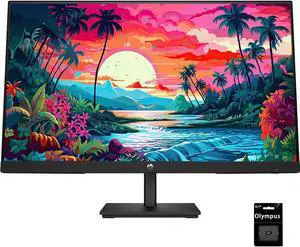 HP Newest 24" FHD Monitor - V24 inch IPS LED FHD (1920 x 1080)- AMD FreeSync - VESA, 16:9-75Hz Monitor, 4ms Grey-to-Grey Response Time, Low Blue Light, Anti-Glare, HDMI & VGA Ports, Black