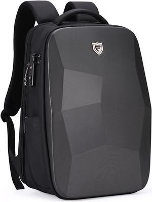 FENRUIEN Hardshell Backpack Expandable,Anti Theft Laptop Backpack for Men with USB Port,Water Resistant Computer Bag 17.3 Inch for Travel/Business