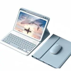 Kaidisen Detachable Keyboard Case for iPad 10.2/10.5 inch, Cute Color, Mist Blue