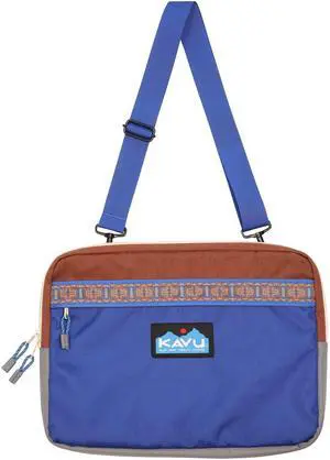 KAVU Tech Protect Laptop Tablet Case Semi Padded Water Resistant Sling Bag-Sepia Sky