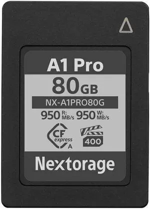 Nextorage Japan CFexpress Type A Card NX-A1PRO 80GB VPG 400 Ultra Fast Read 950MB/s Write 950MB/s