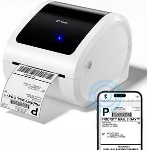 Omezizy Bluetooth Shipping Label Printer 4x6 - D520BT Bluetooth Thermal Label Printer for Small Business Shipping Packages, Compatible with USPS, Shopify, Amazon, Tiktok
