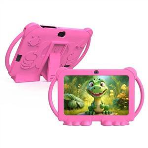 Kids Tablet 7 inch for Girls, Android 12 Tablets for Kids, 4GB RAM 32GB ROM Toddler Tablet, WIFI Bluetooth, Safety Eye IPS Screen, Parental Control, Dual Camera Shockproof Case for Educational, Games.