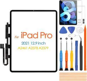 for iPad Pro 12.9 2021 5th Generation Touch Screen Replacement for iPad PRO 12.9 5TH Gen Touchscreen Digitizer for iPad A2461 A2378 A2379 12.9" Screen Sensor Glass Repair Sets(Not LCD Display)