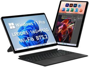 EYY 2 in 1 Laptop Tablet, 14 Inch Touchscreen Laptop, Intel N100 (up to 3.4GHz), 16GB LPDDR5, 512GB SSD, Windows 11 Pro laptop, 1920x1200,Wi-Fi 6, BT5.2, Backlit Keyboard